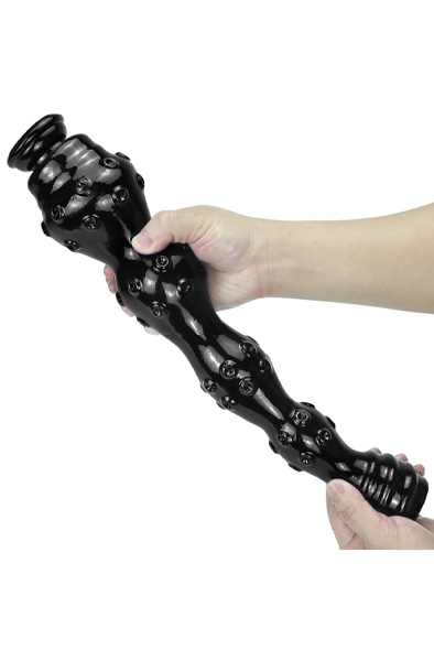 Weep Dildo Black 41 cm - Extra dicker Anal-Dildo 4