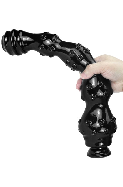 Weep Dildo Black 41 cm - Extra dicker Anal-Dildo 7