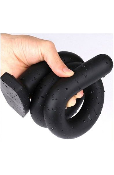 Wolf Quarterstaff Black Silicone Anal Dildo XL 73cm - Extra langer Anal-Dildo 2