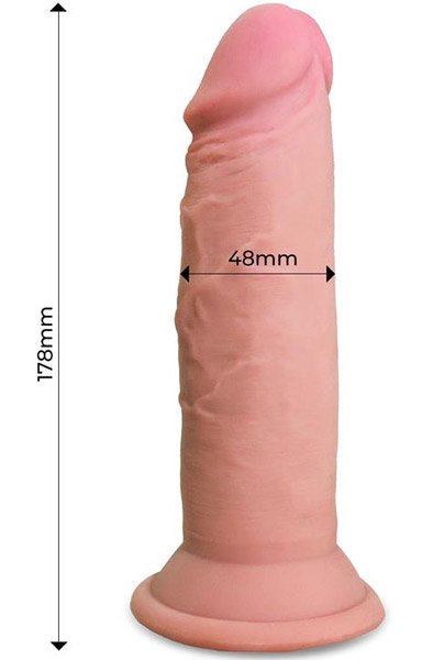 Wolf Triple Density Dildo 17,8 cm - Lifelike dildo 2