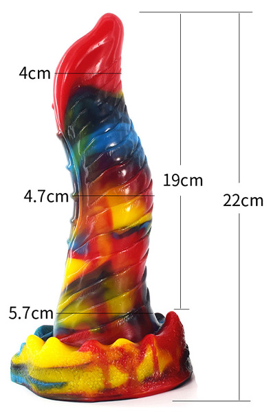Wolorz Dildo Multicolour 22,5 cm - Drachen-Dildo 2