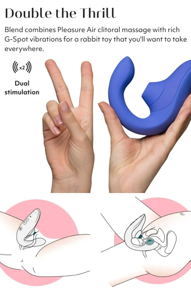 Womanizer Blend Vibrant Blue - Luftdruck-Vibrator 3