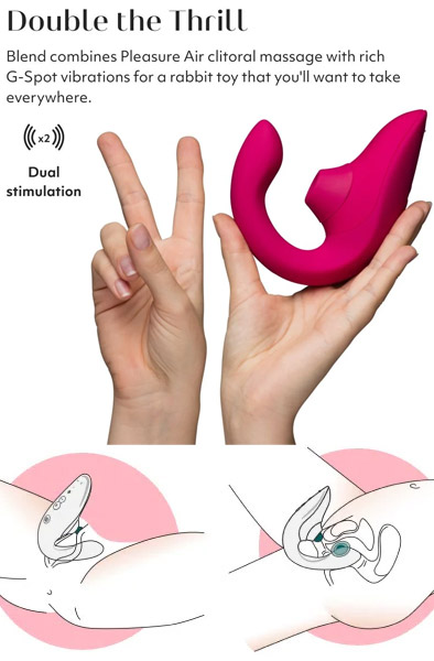 Womanizer Blend Vibrant Pink - Luftdruck-Vibrator 2