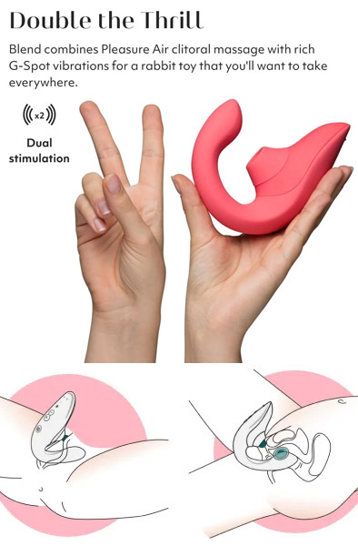 Womanizer Blend Vibrant Rose - Luftdruck-Vibrator 2