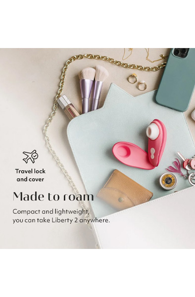 Womanizer Liberty 2 Vibrant Rose - Luftdruck-Vibrator 5
