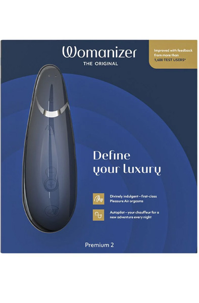 Womanizer Premium 2 Clitoris Stimulator Blue - Luftdruck-Vibrator 6