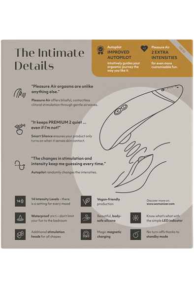Womanizer Premium 2 Clitoris Stimulator Gray - Luftdruck-Vibrator 7