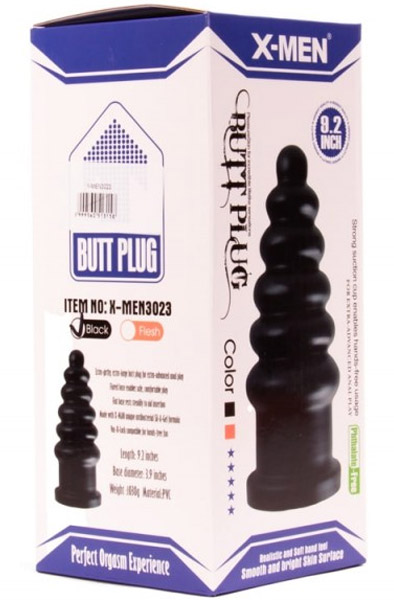 X-Men Butt Plug Black 23 cm - XL Buttplug 5