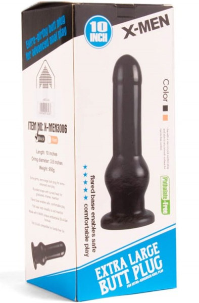 X-Men Butt Plug Black 25 cm - XXL-Analplug 2