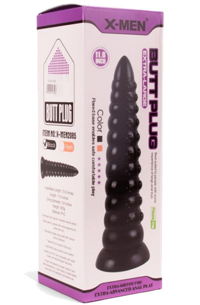 X-Men Butt Plug Black 29,5 cm - XXL-Analplug 4