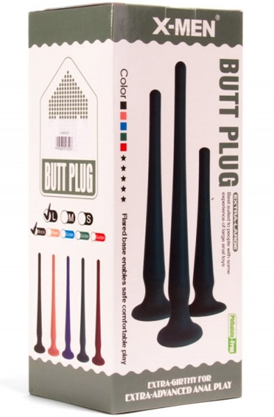 X-Men Butt Plug Size L Black 50 cm - Extra langer Anal-Dildo 3