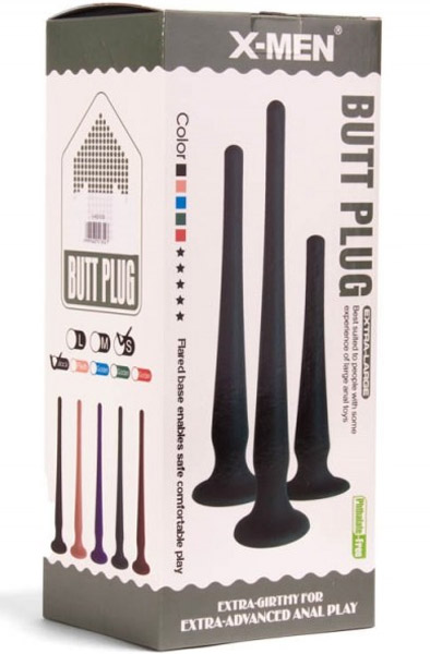 X-Men Butt Plug Size S Black 30 cm - Extra langer Anal-Dildo 3
