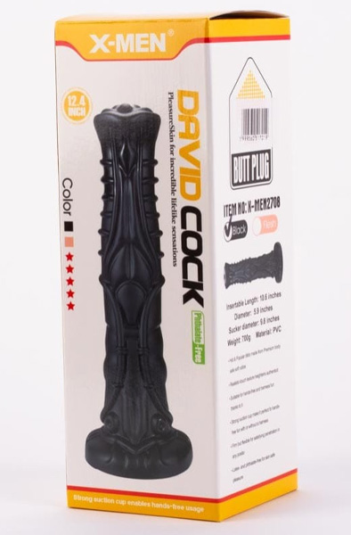 X-Men David's Cock Black 26 cm - Drachen-Dildo 6