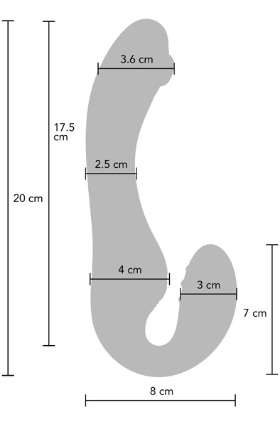 XOCOON Strapless Strap-On Pulse Vibe - Strap-on 3