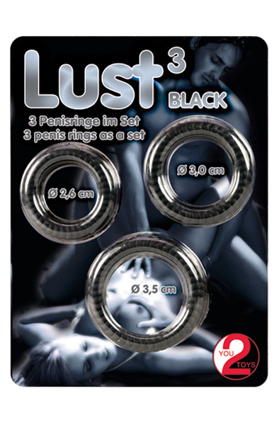 You2Toys Lust 3 Penis Rings - Cockring-Set 3