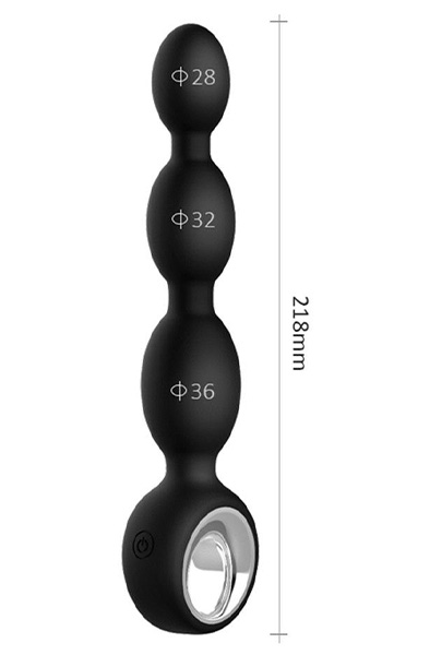 Zenn Anal Pleasure Vibrator 21,5 cm - Vibrierende Analperlen 4