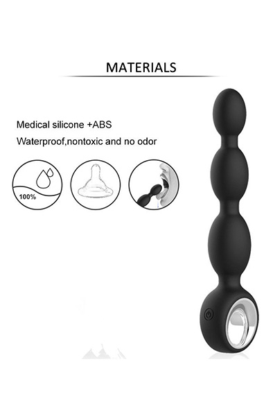 Zenn Anal Pleasure Vibrator 21,5 cm - Vibrierende Analperlen 7