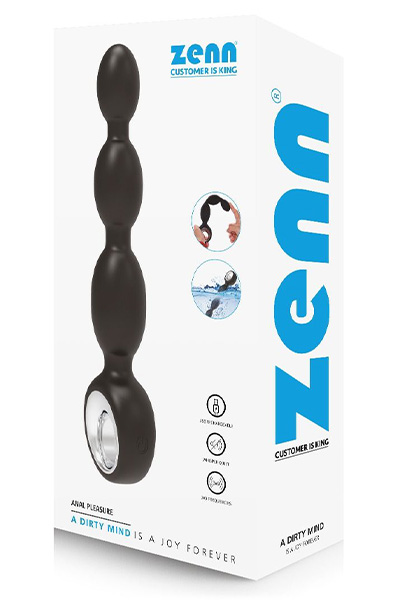 Zenn Anal Pleasure Vibrator 21,5 cm - Vibrierende Analperlen 8