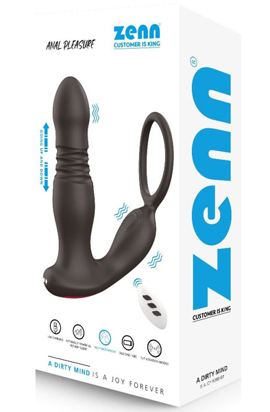 Zenn Analvergnügen P-Punkt Stoßfunktion - Prostatavibrator mit Penisring 7