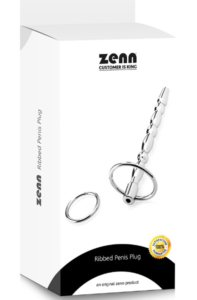 Zenn Ribbed Penis Plug 155mm - Dilator 2