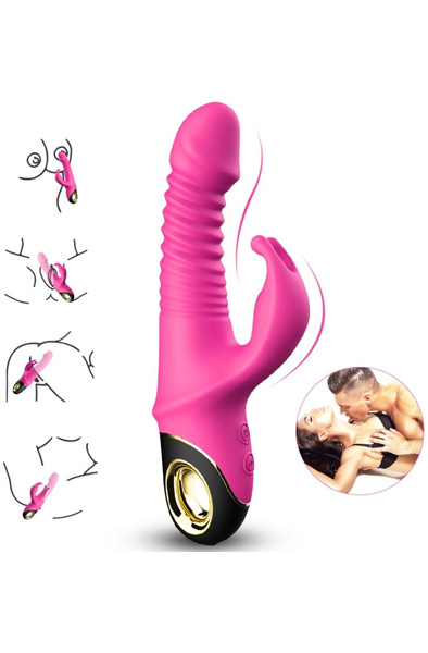 Zing Vibrating Rabbit Dildo 22,5 cm - Rabbit-Dildos 4
