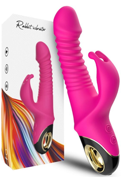 Zing Vibrating Rabbit Dildo 22,5 cm - Rabbit-Dildos 6