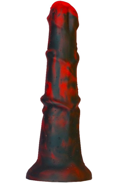 Zirg Dragon Dildo Black-Red 25 cm - Drachen-Dildo 1