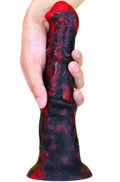 Zirg Dragon Dildo Black-Red 25 cm - Drachen-Dildo 2